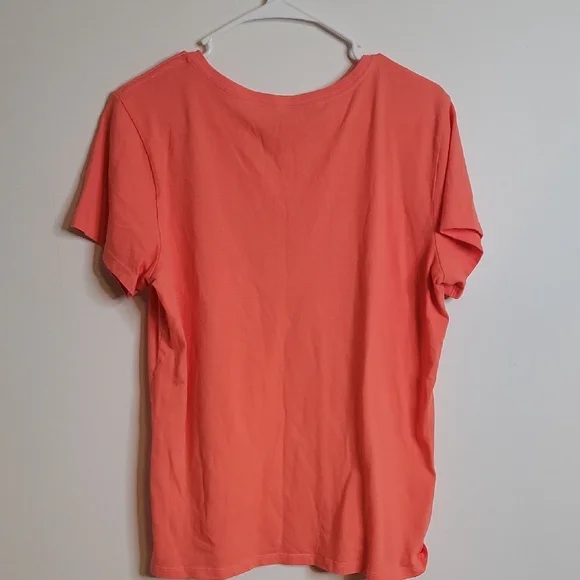 Coral Graphic Tee with Fun Print - Picture 4 of 4